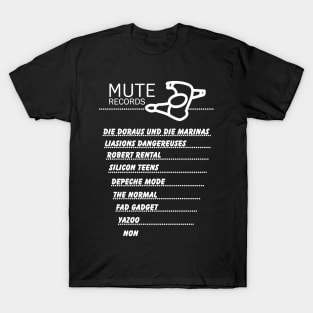 Mute Records Bands T-Shirt